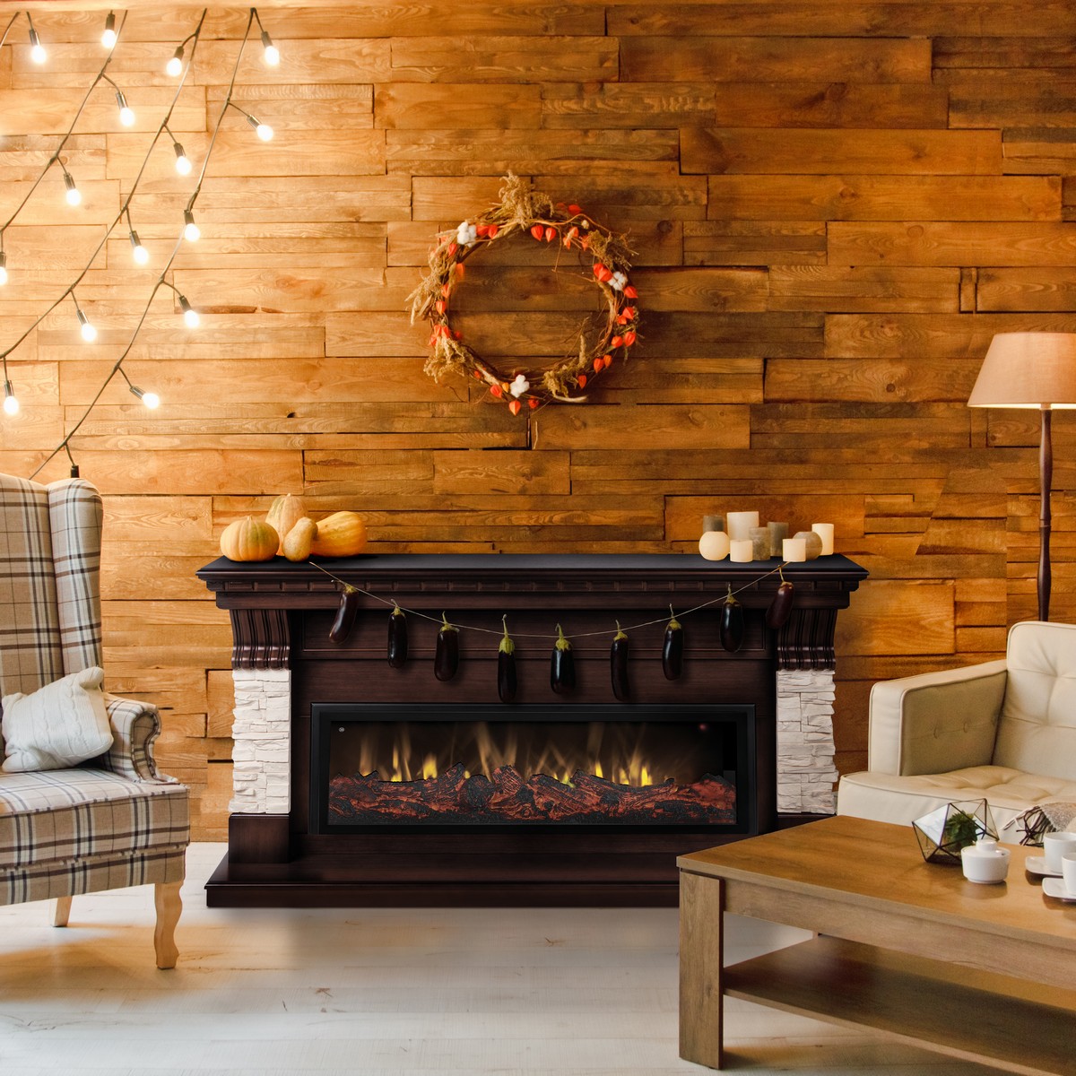 Электрокамин RealFlame Michigan 42/BV NT с очагом Beverly 1000