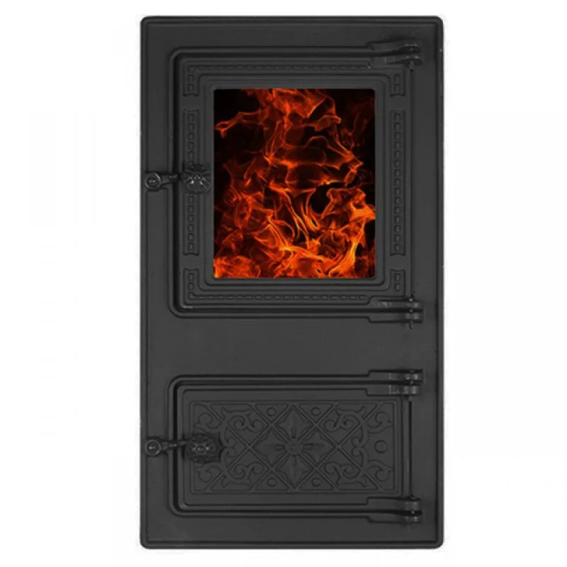 Печной портал ПДТ-4.1С, "Варвара", со стеклом