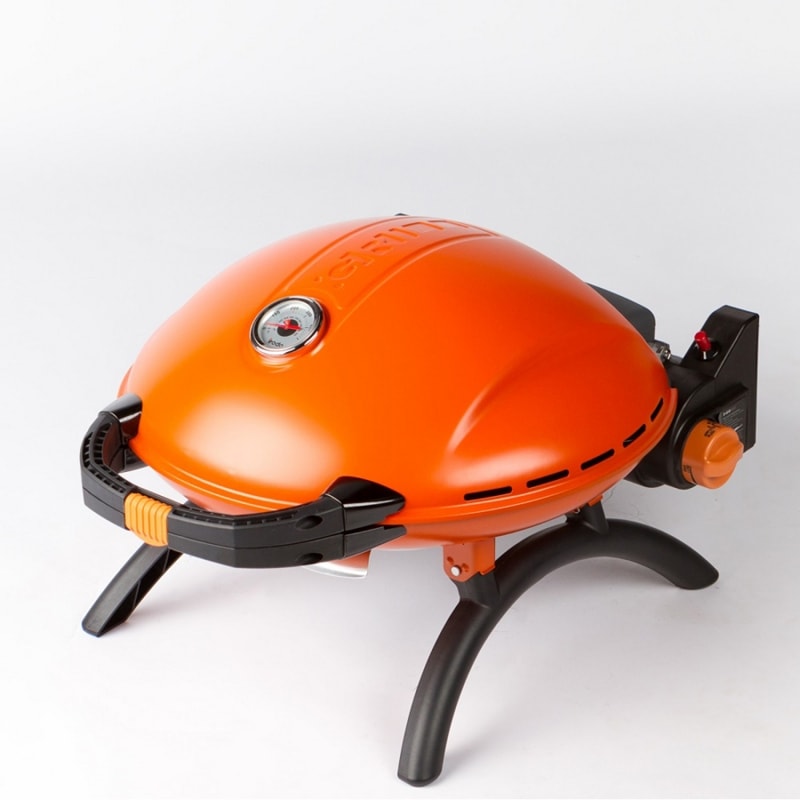 Газовый мобильный гриль O-GRILL 800T orange + адаптер А