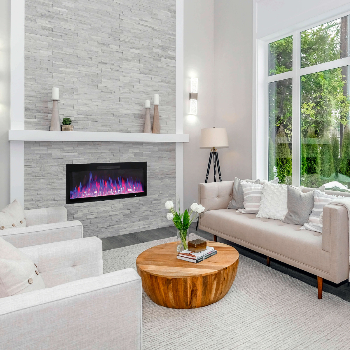 Линейный электроочаг Realflame Diamond 42