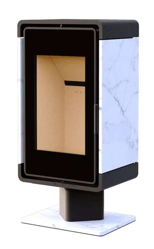 Печь-камин ASTOV КУБ (ПК 4581) (кам на низкой ноге)