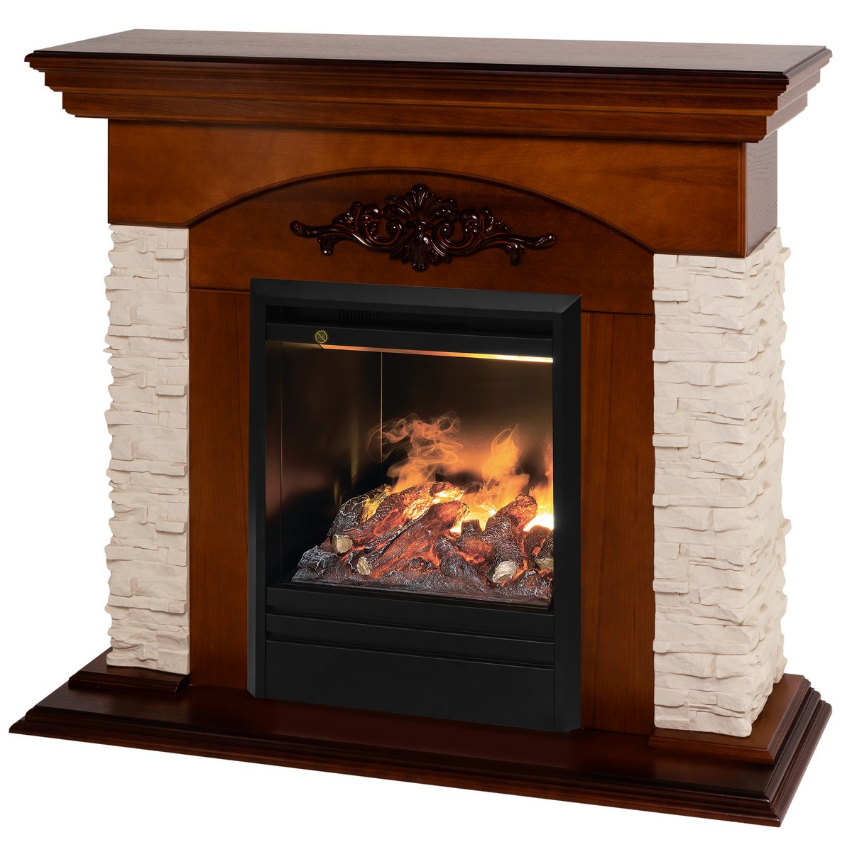 Электрический камин RealFlame Neapolis NT с очагом 3D Olympic