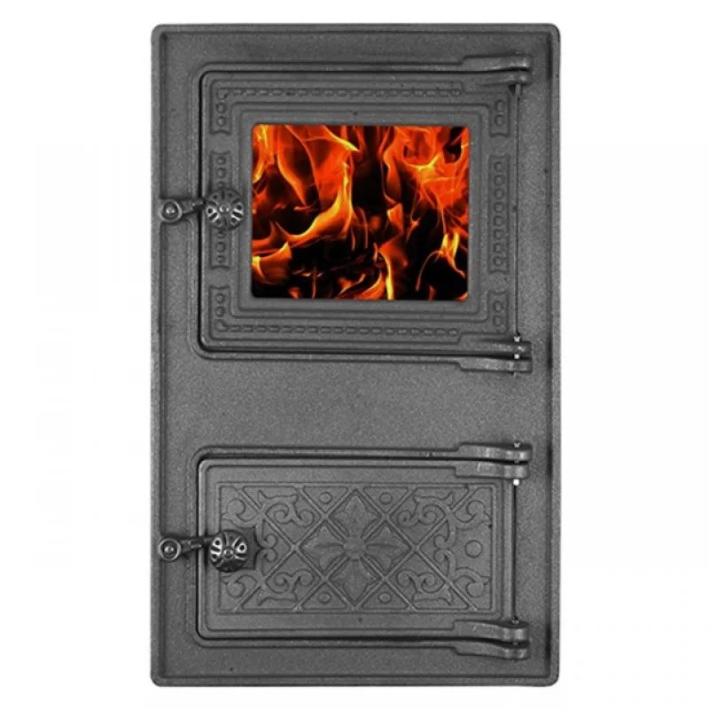 Печной портал ПДТ-3С, "Варвара", со стеклом