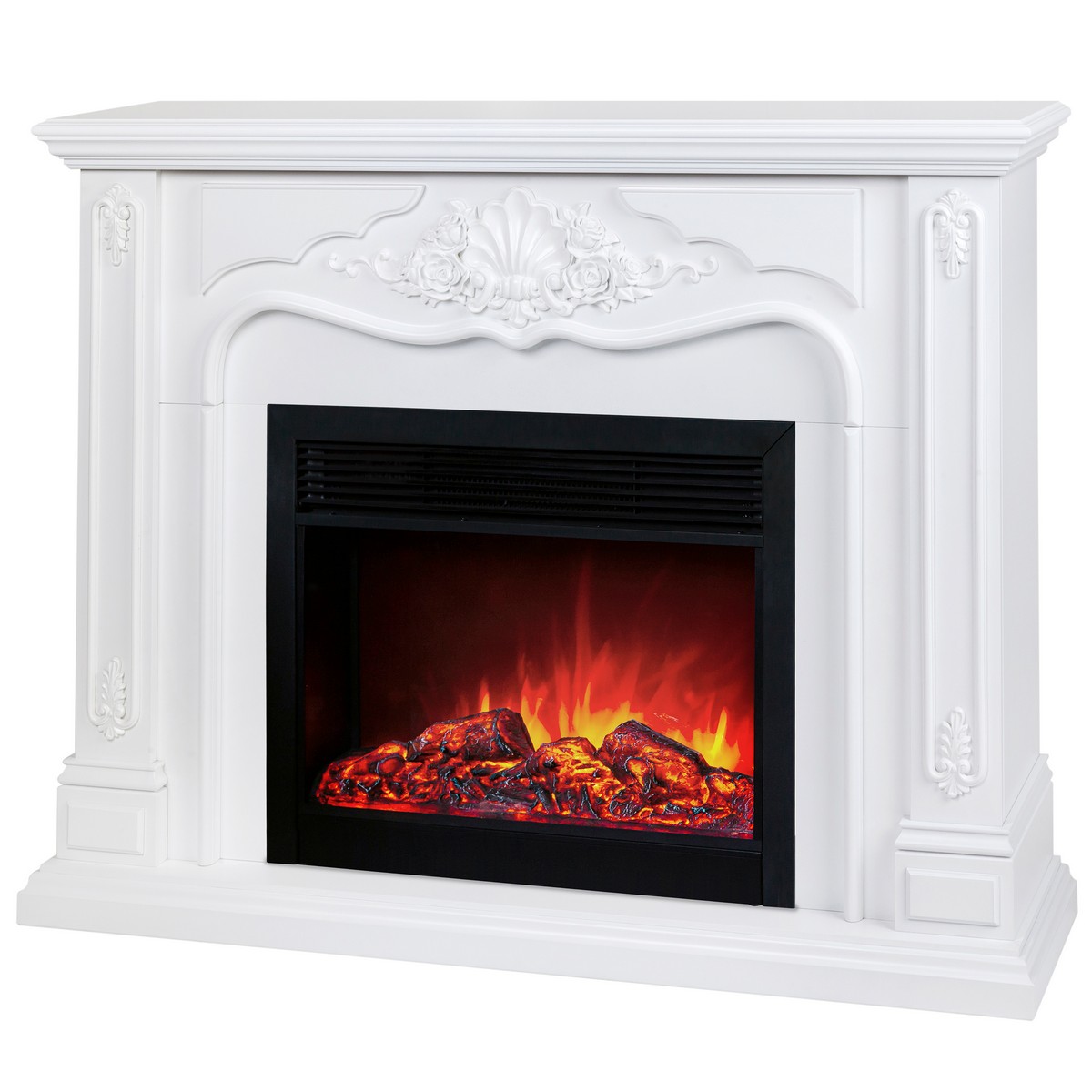 Электрокамин RealFlame Victoria 26 WT с очагом Moonblaze Deluxe Black