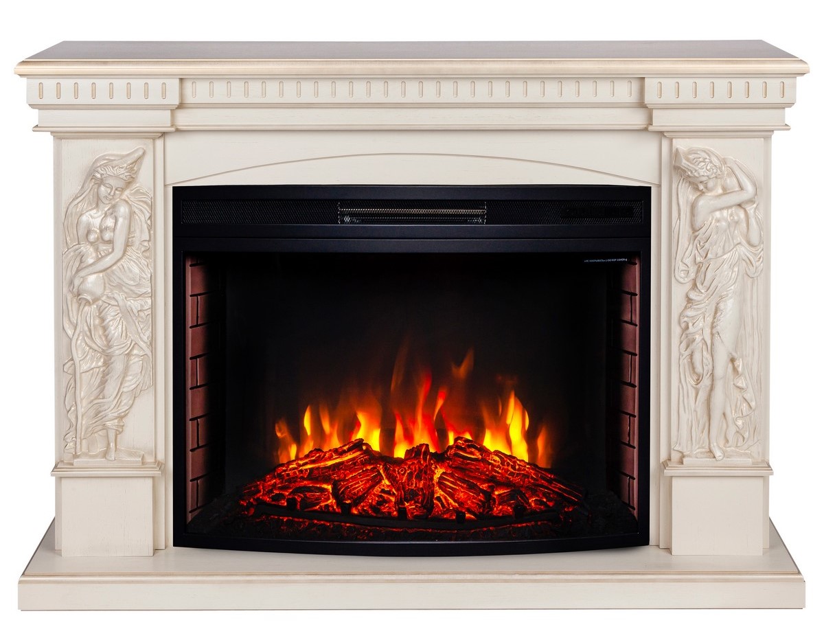 Электрокамин RealFlame Diva 33 WT-619G с очагом Firespace 33