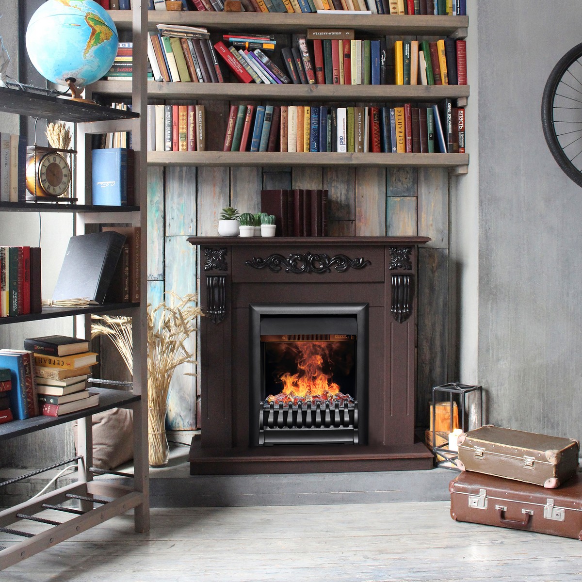 Электрический камин RealFlame Dominica DN с очагом 3D Oregan