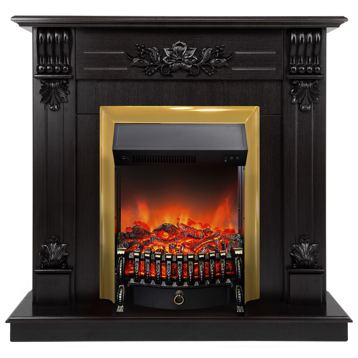 Электрокамин RealFlame Ottawa DN с очагом Fobos Lux Brass