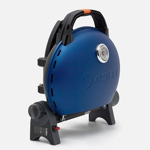 Газовый мобильный гриль O-GRILL 500MT blue + адаптер А